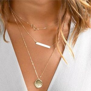 Multi Layered Pendant Necklace